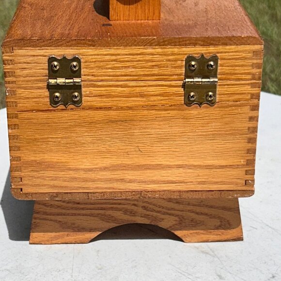 Griffin Shinemasters Wooden Shoe Shine Box with Dovetail Joinery Vintage - Picture 6 of 14